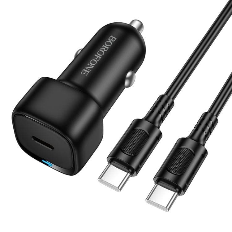 Borofone Cloud (BZ34A) autonabíječka s Type-C kabelem PD20W černá - náhled 1