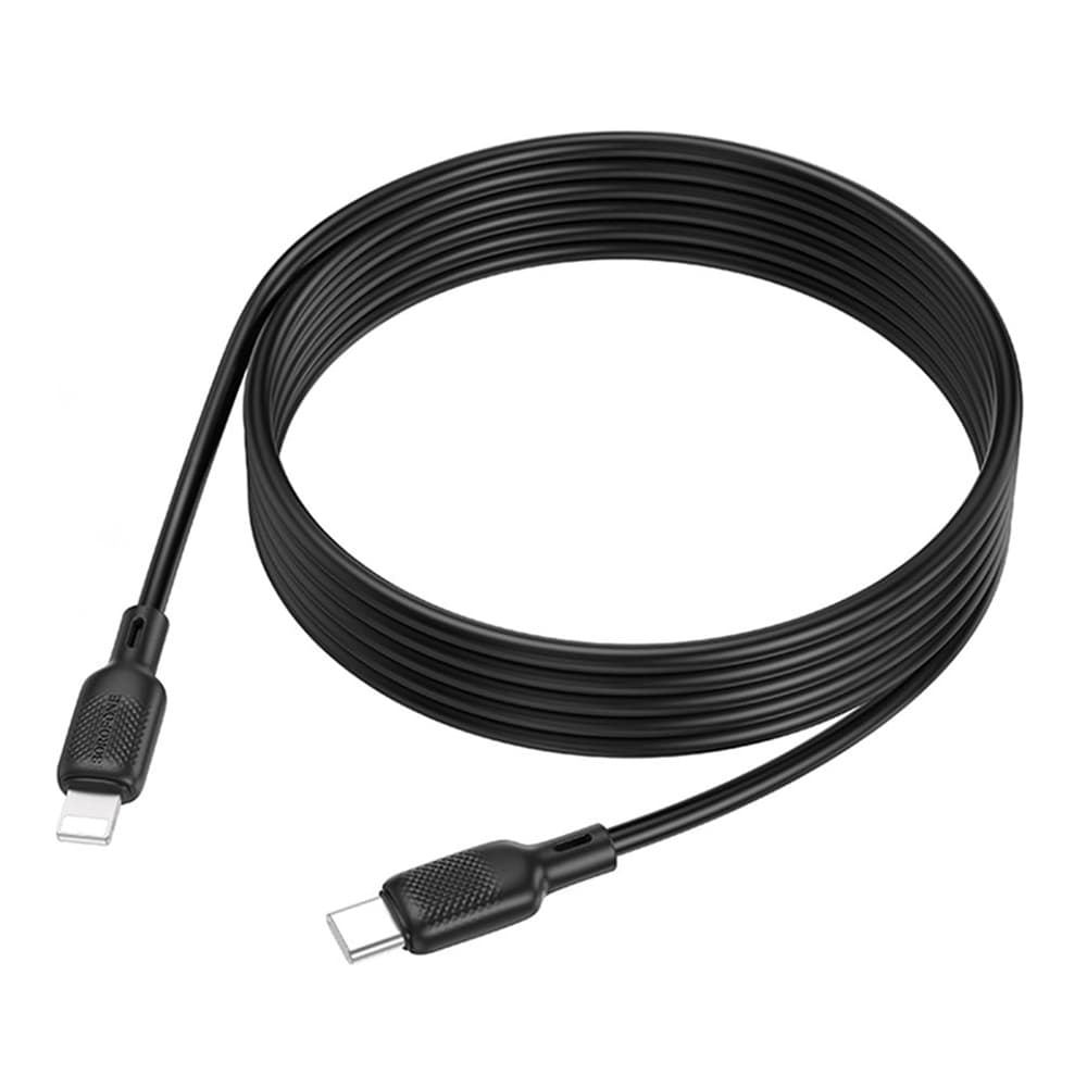 Borofone BX113 Type-C to Lightning 3A 27W silikonový 2m černý - náhled 1