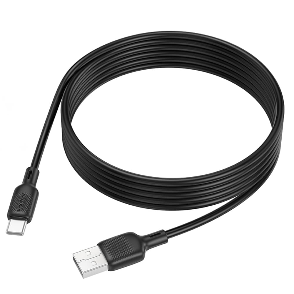 Borofone datový kabel Lenny Series BX113 USB na Type-C silikonový 3A 2m černý - náhled 1