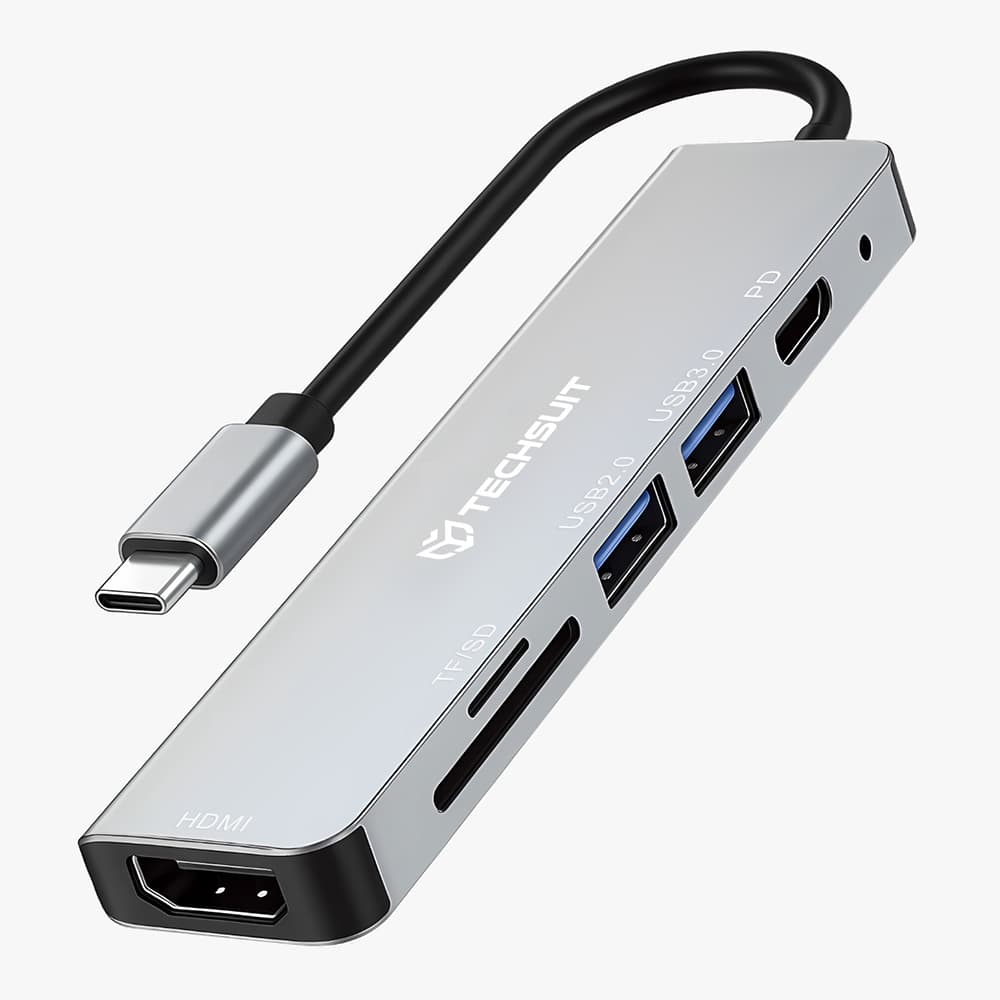 Techsuit dokovací stanice TurboChargeX 6 v 1 šedá - náhled 1