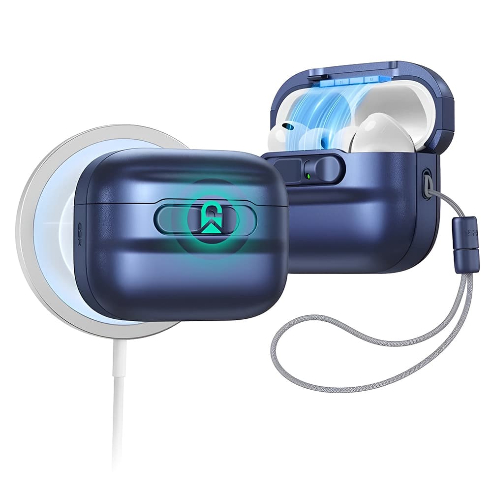 ESR Pulse Magnetic FlickLock pro Apple AirPods Pro 3 tmavě modrá - náhled 1