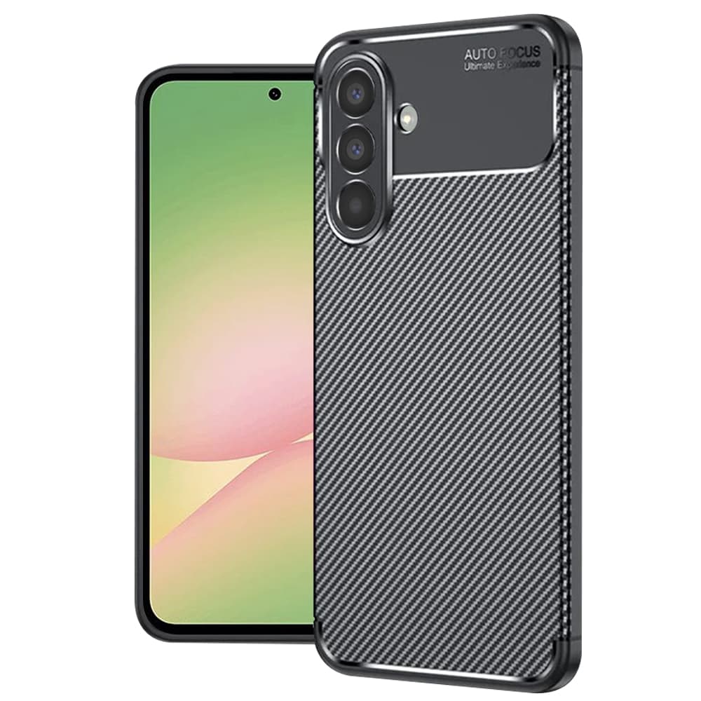 Techsuit CarbonFiber pouzdro pro Samsung Galaxy A56 5G černé - náhled 1