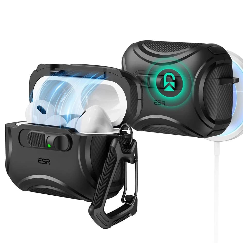 ESR Cyber FlickLock HaloLock pro Apple AirPods Pro 3 černý - náhled 1