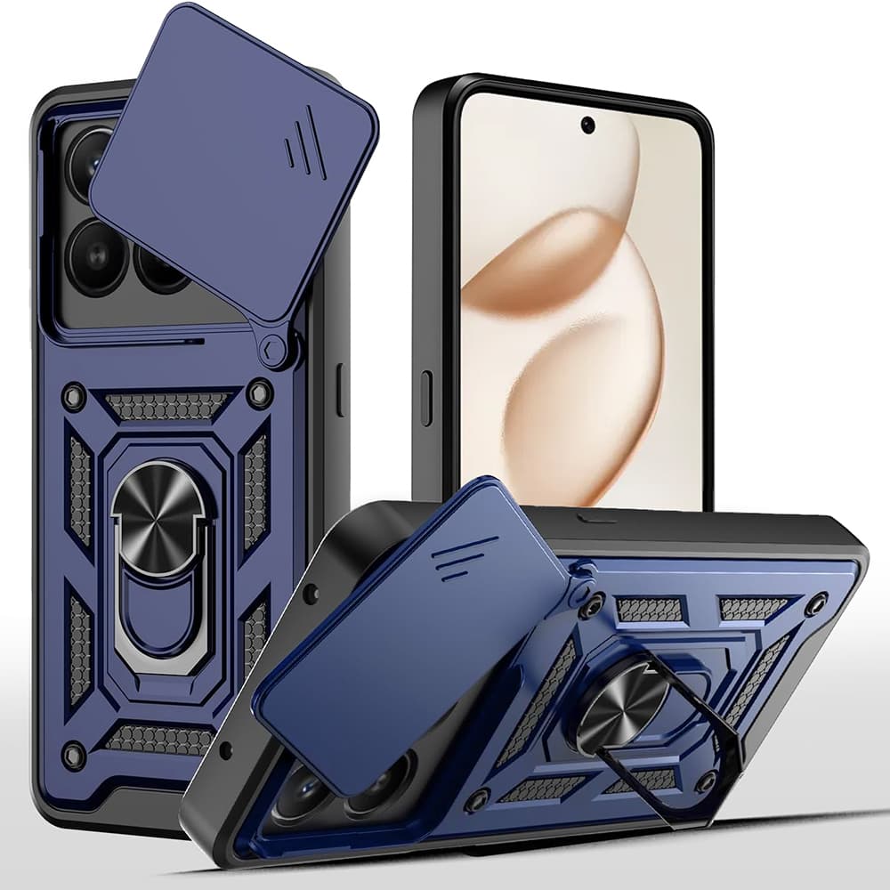 Techsuit CamShield Honor 400 Smart 5G 4G X7d 4G modré pouzdro - náhled 1