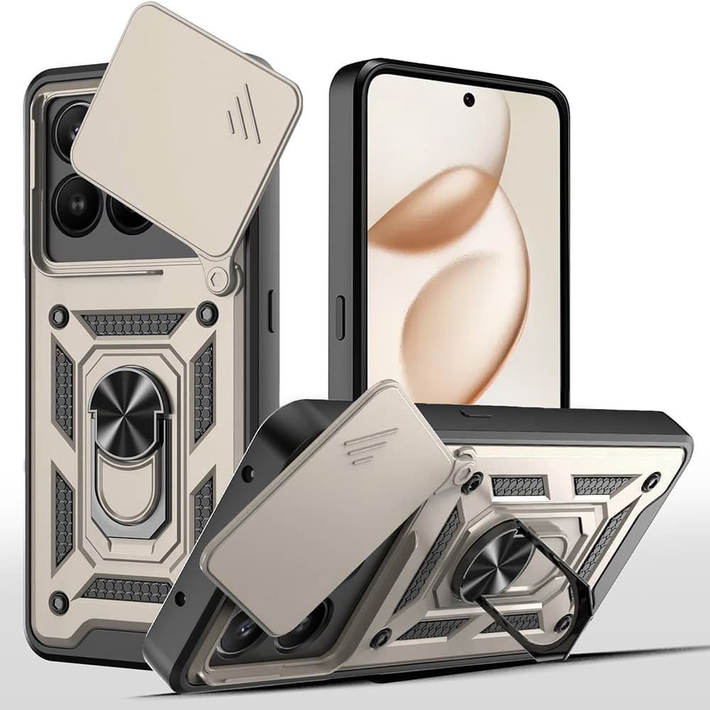 Techsuit CamShield pro Honor 400 Smart 5G X7d 4G zlatý - náhled 1