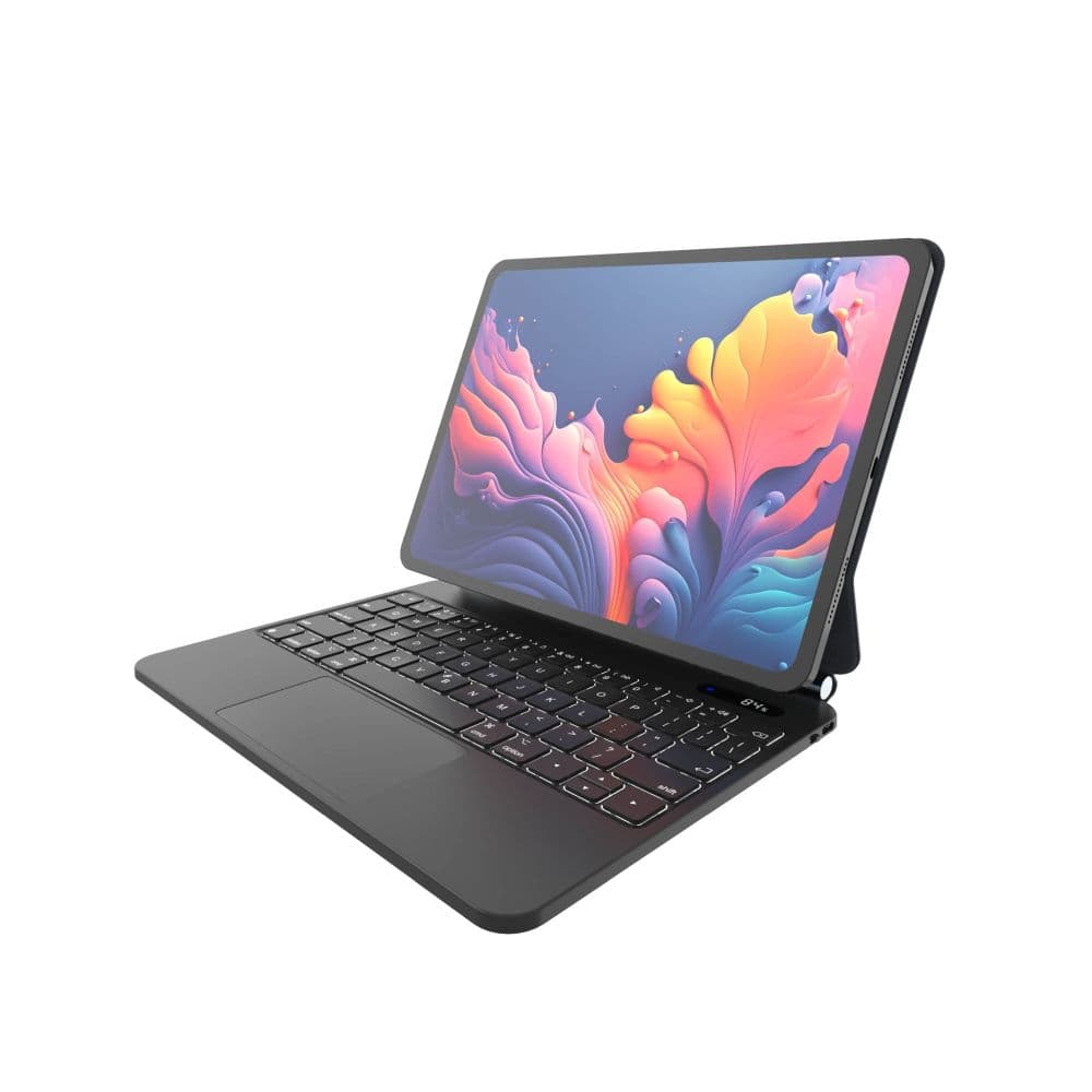 Pouzdro s bezdrátovou klávesnicí FIXED Typee pro Apple iPad Pro 12,9" (2018-2022)/iPad Pro 13"/iPad Air 13", CZ, černé