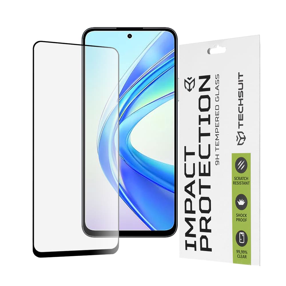 Techsuit 111D full cover full glue sklo Honor X7b X7b 5G 90 Smart černé - náhled 1