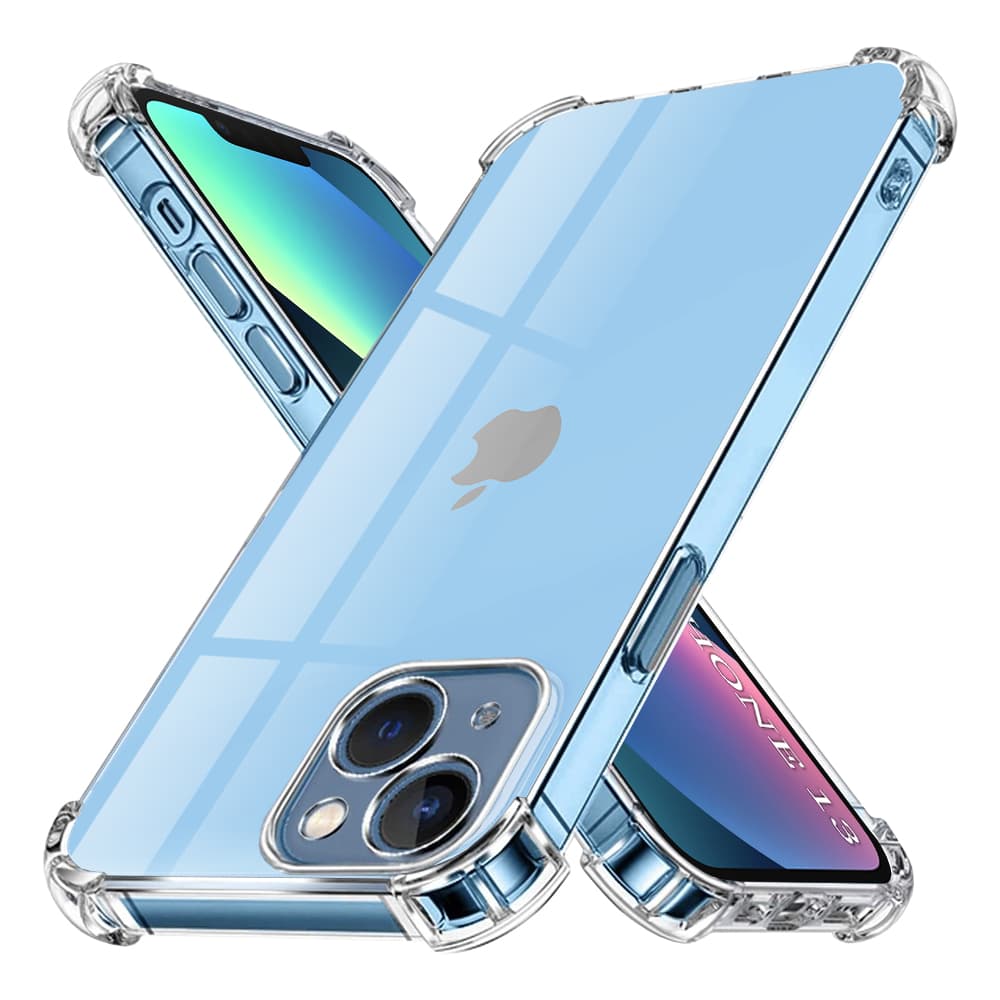 Techsuit Shockproof Clear Silicone kryt pro iPhone 13 průhledný - náhled 1
