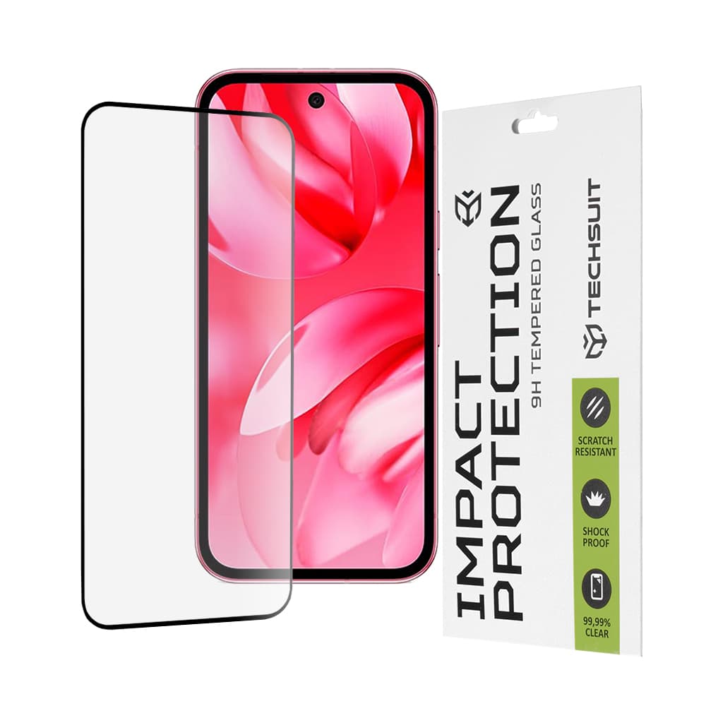 Techsuit 111D full cover full glue sklo pro Google Pixel 9a černé - náhled 1