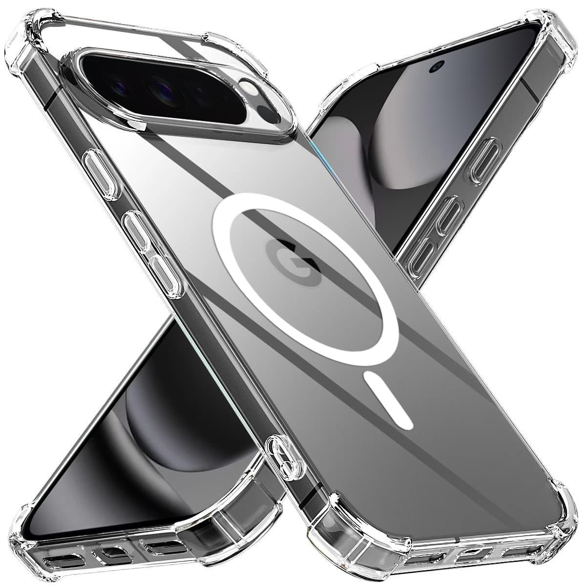 Techsuit Shockproof Clear Silicone MagSafe Google Pixel 10 Pro XL čirý - náhled 1
