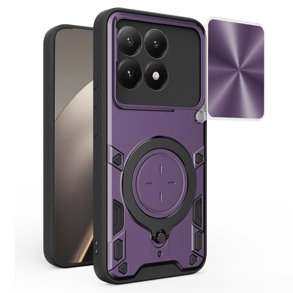 Techsuit CamGuard Pro kryt pro Xiaomi 15T fialový - náhled 1
