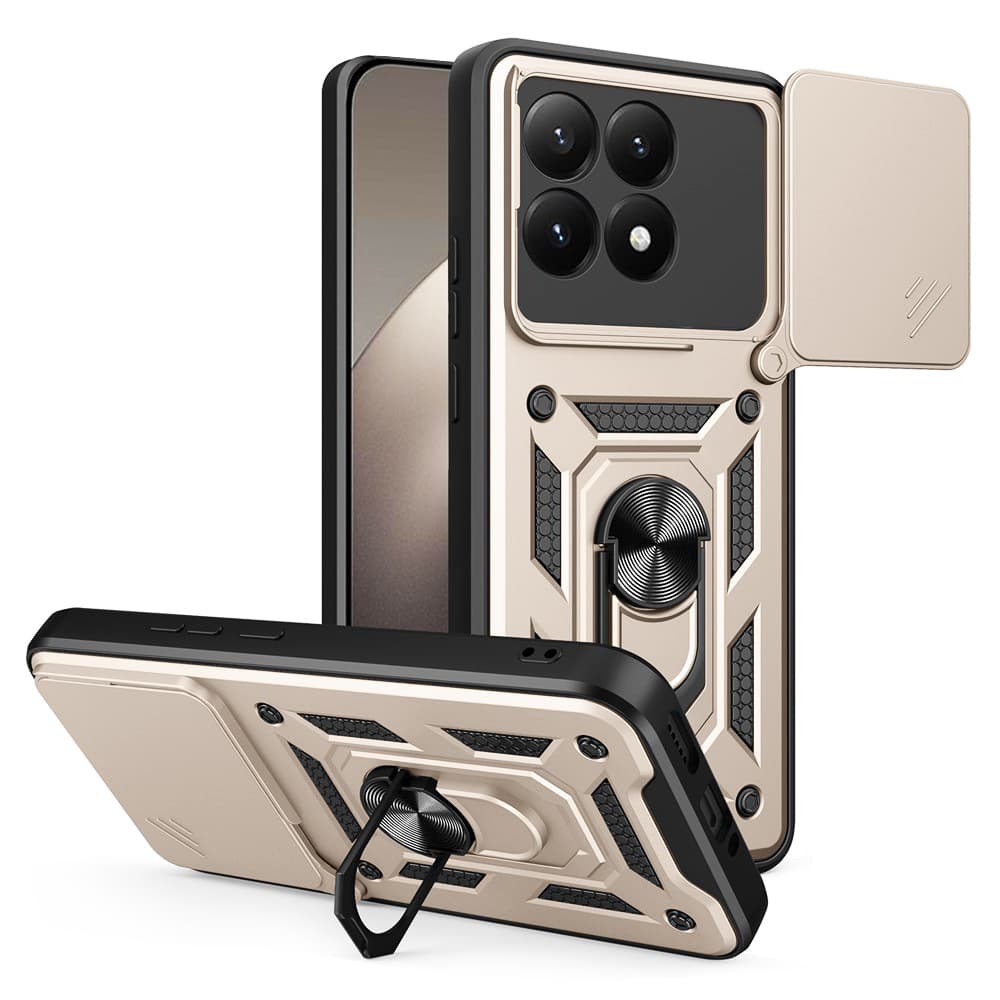 Techsuit CamShield Series kryt pro Xiaomi 15T zlatý - náhled 1