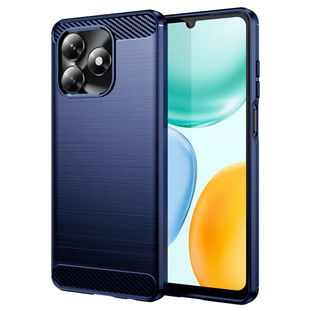 Techsuit Carbon Silicone kryt pro Honor X5c Plus modrý - náhled 1