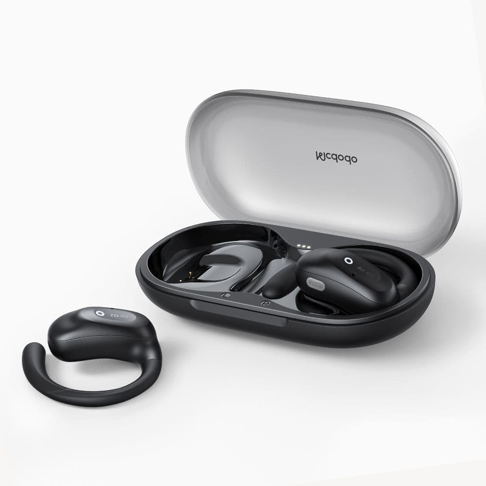 Mcdodo – bezdrátová sluchátka OWS Air O2 Series (HP-8050) – otevřená, Bluetooth V5.4, ergonomický design – černá - náhled 1