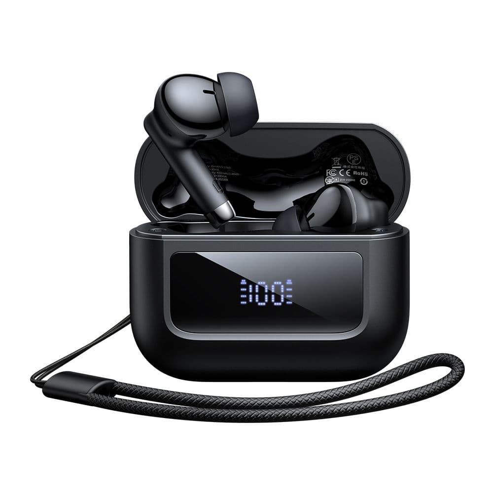 Mcdodo - bezdrátová sluchátka řady B04 (HP-3290) - Bluetooth V5.3, IPX4, True Wireless, digitální displej, s poutkem - černá - náhled 1