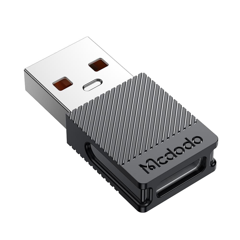 Mcdodo - OTG adaptér (OT-6970) - převodník USB-C na USB 3.0, ultrarychlá synchronizace dat, TPE, 5A - černý - náhled 1