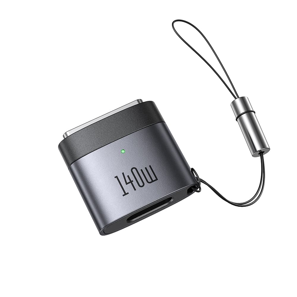 Mcdodo - OTG adaptér (OT-6850) - Type-C na MagSafe 3, 140W, hliníková slitina, LED indikátor, pro MacBook Air/Pro - černý - náhled 1