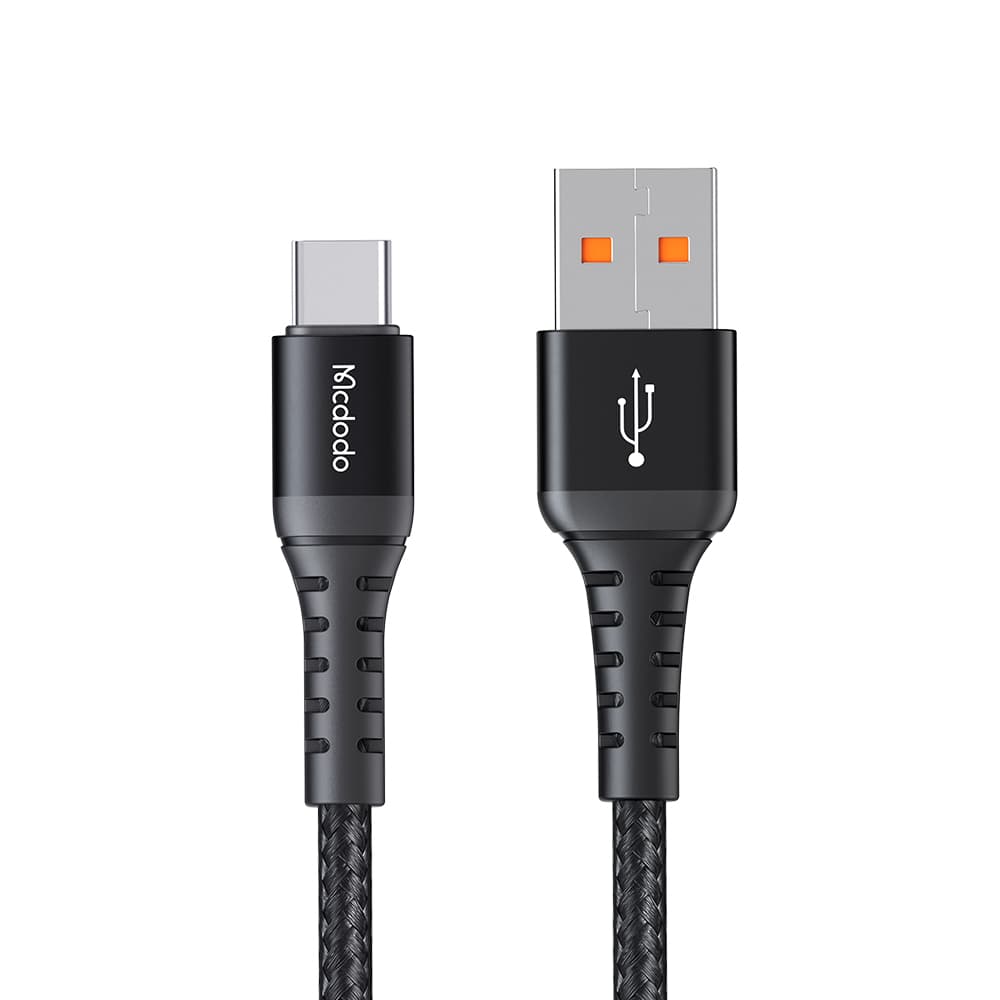 Mcdodo – datový kabel (CA-2271) – USB na Type-C, nylonové opletení, hliníková slitina, podpora QC4.0/3.0, 1m – černý - náhled 1