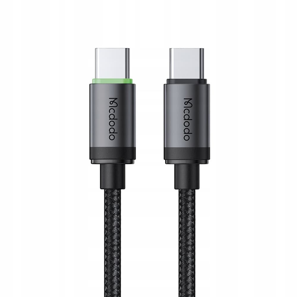 Mcdodo – datový kabel (CA-4410) – USB-C na USB-C, nylonové opletení, hliníková slitina, PD60W, 1m – černý - náhled 1