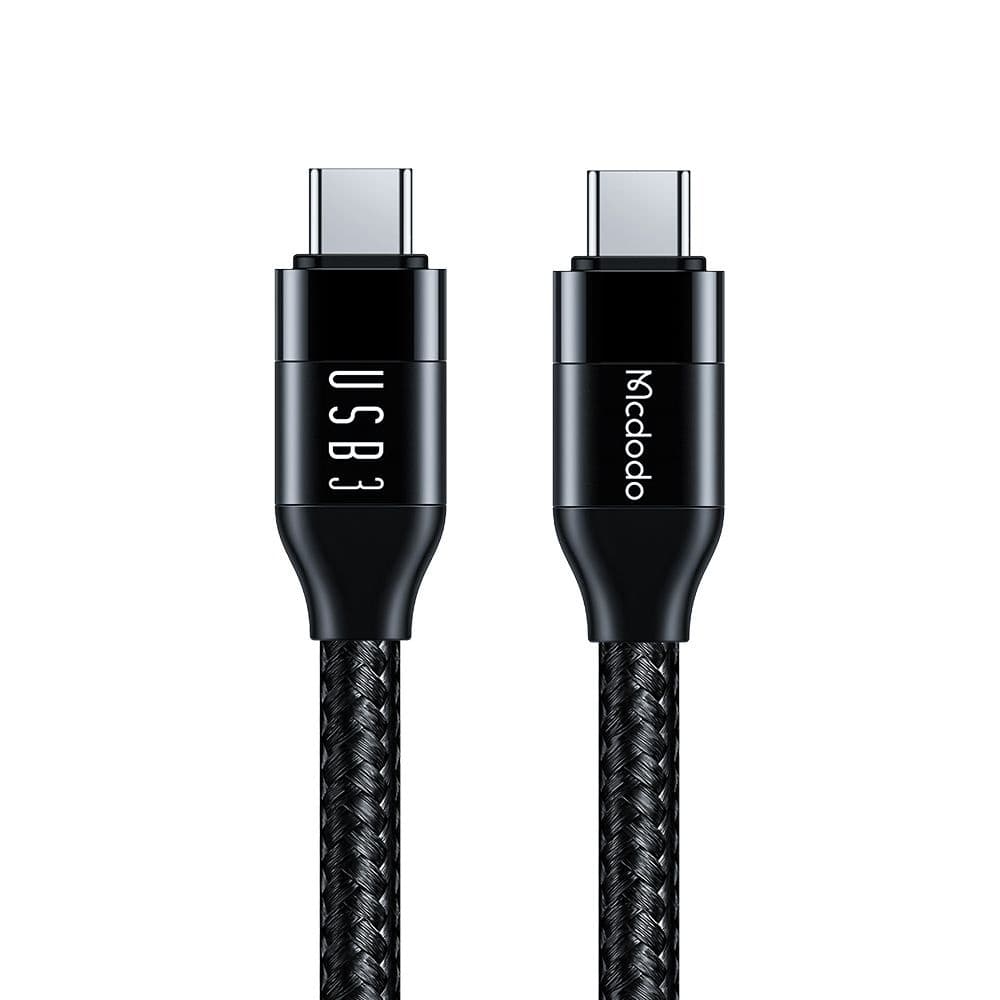 Mcdodo – datový kabel (CA-7132) – USB-C na USB-C, 100W, 10Gb/s, 4K@60Hz, 5A, 1.2m – černý - náhled 1