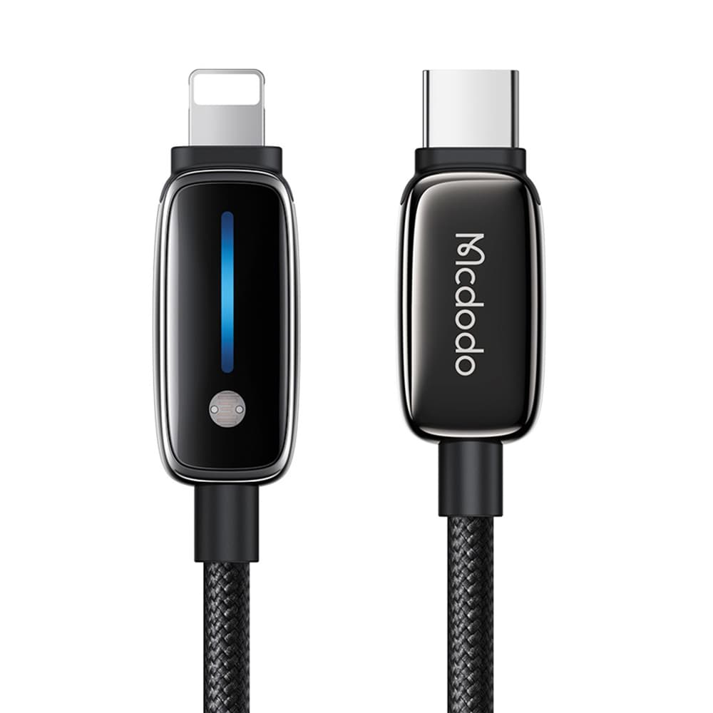 Mcdodo – datový kabel (CA-0050) – s automatickou úpravou jasu, USB-C na Lightning, 36W, 1,2m – černý - náhled 1