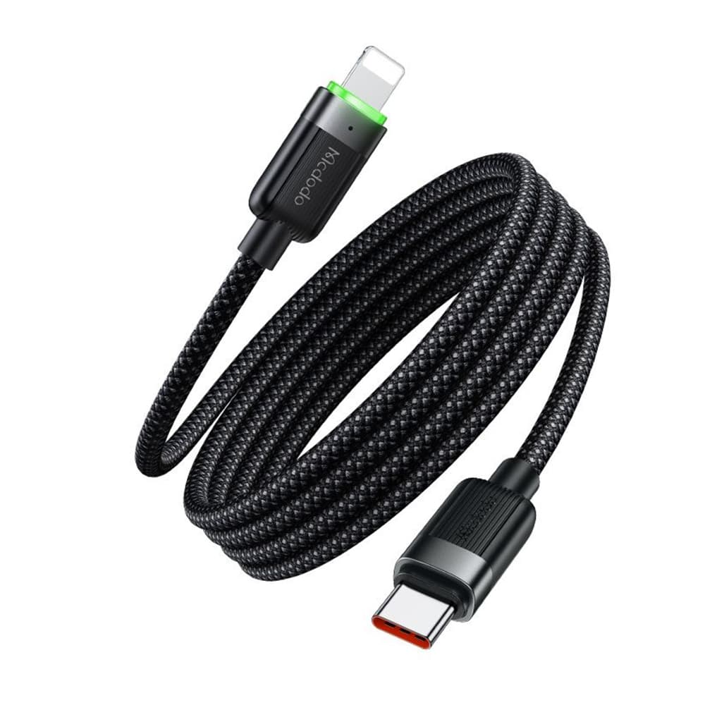 Mcdodo – datový kabel samonavíjecí série (CA-2010) – USB-C na Lightning, 36W, 1.2m – černý - náhled 1