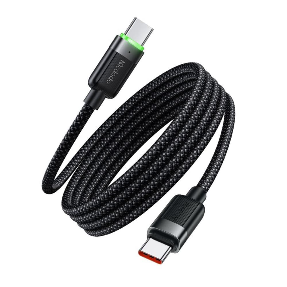 Mcdodo - datový kabel řady Self-Winding (CA-2000) - USB-C na USB-C, 60W, rychlonabíjení, 1.2m - černý - náhled 1