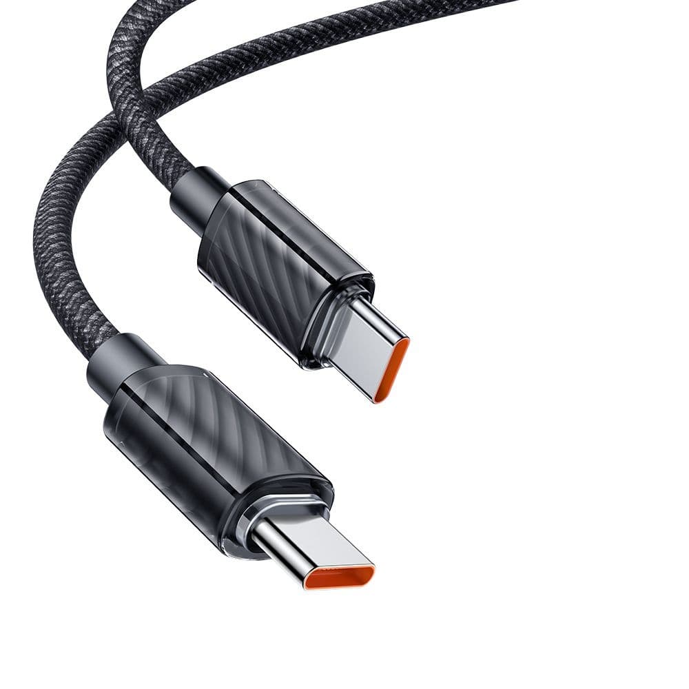 Mcdodo – datový kabel (CA-3670) – Type-C na Type-C, transparentní design, 100W, 5A, 1,2m – černý - náhled 1