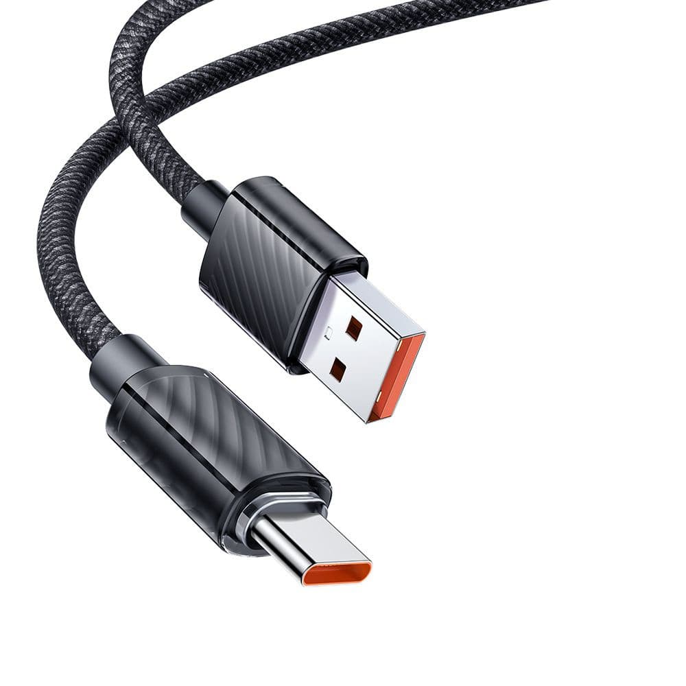 Mcdodo – datový kabel (CA-3650) – Type-C na USB-A, transparentní design, 100W, 1,2m – černý - náhled 1