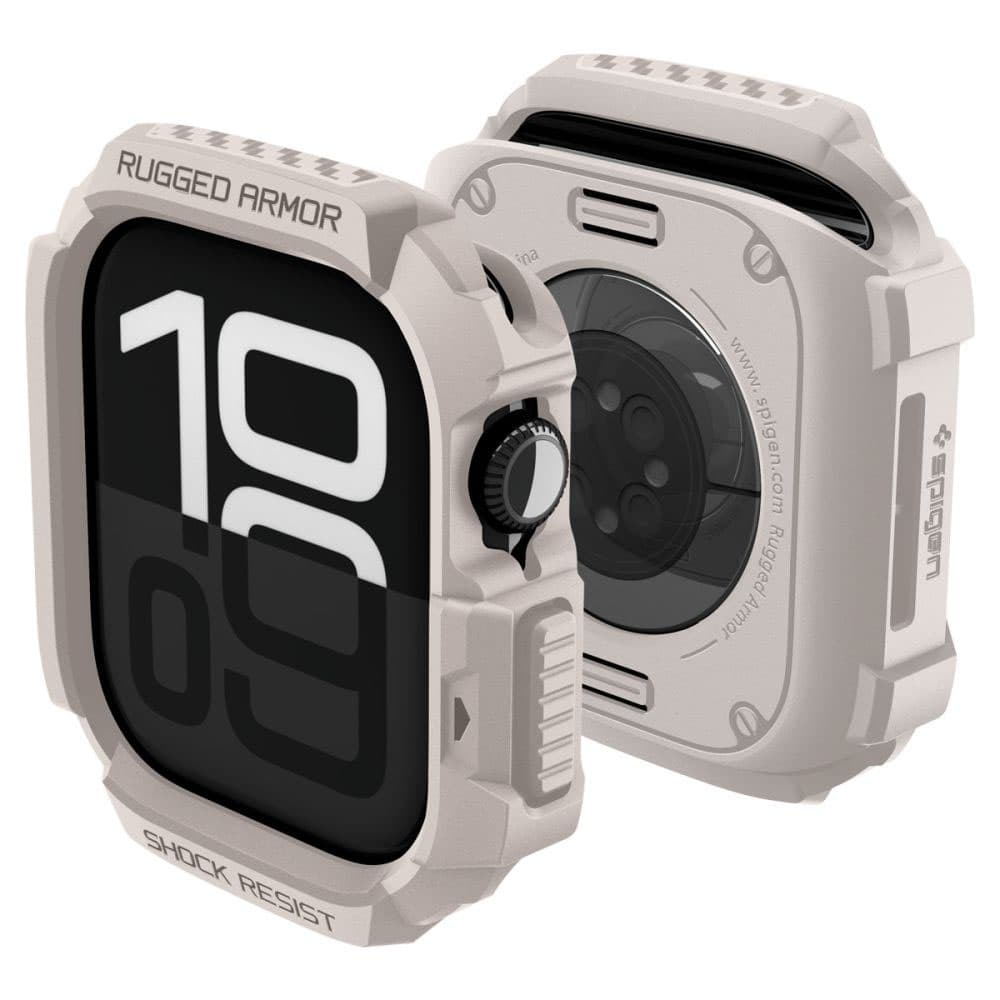 Spigen - Rugged Armor V2 - Apple Watch 10 42mm / Watch 11 42mm - Dune Beige - náhled 1