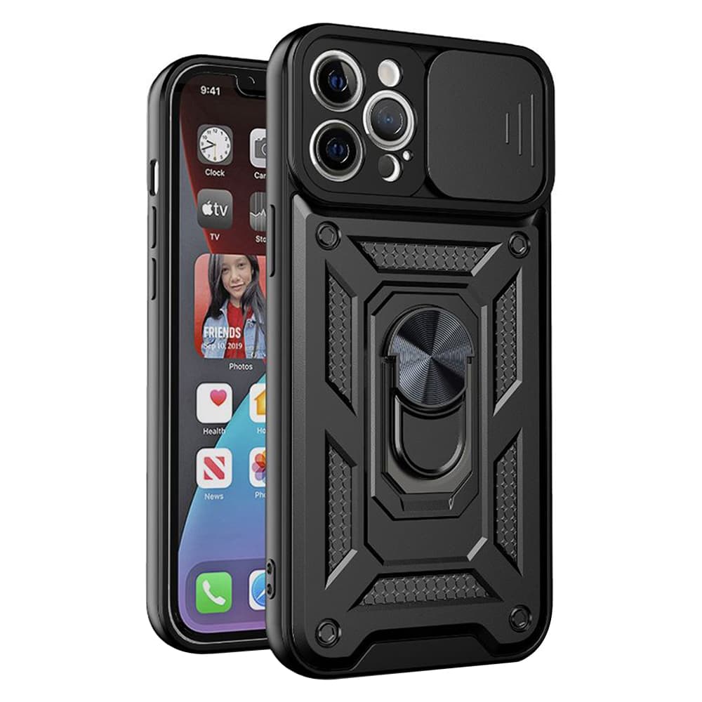 Techsuit – řada CamShield – iPhone 12 Pro Max – černá - náhled 1