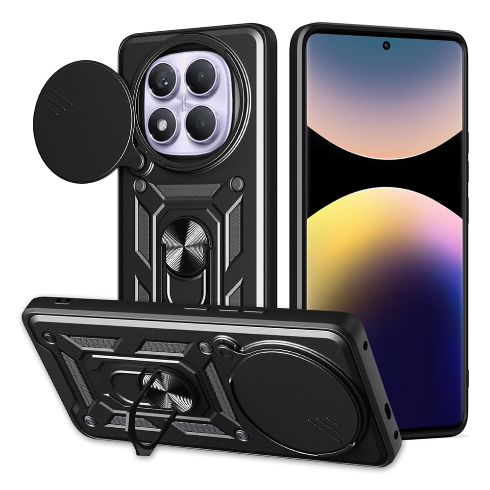 Techsuit – řada CamShield – Xiaomi Redmi Note 14 Pro 4G – černá - náhled 1