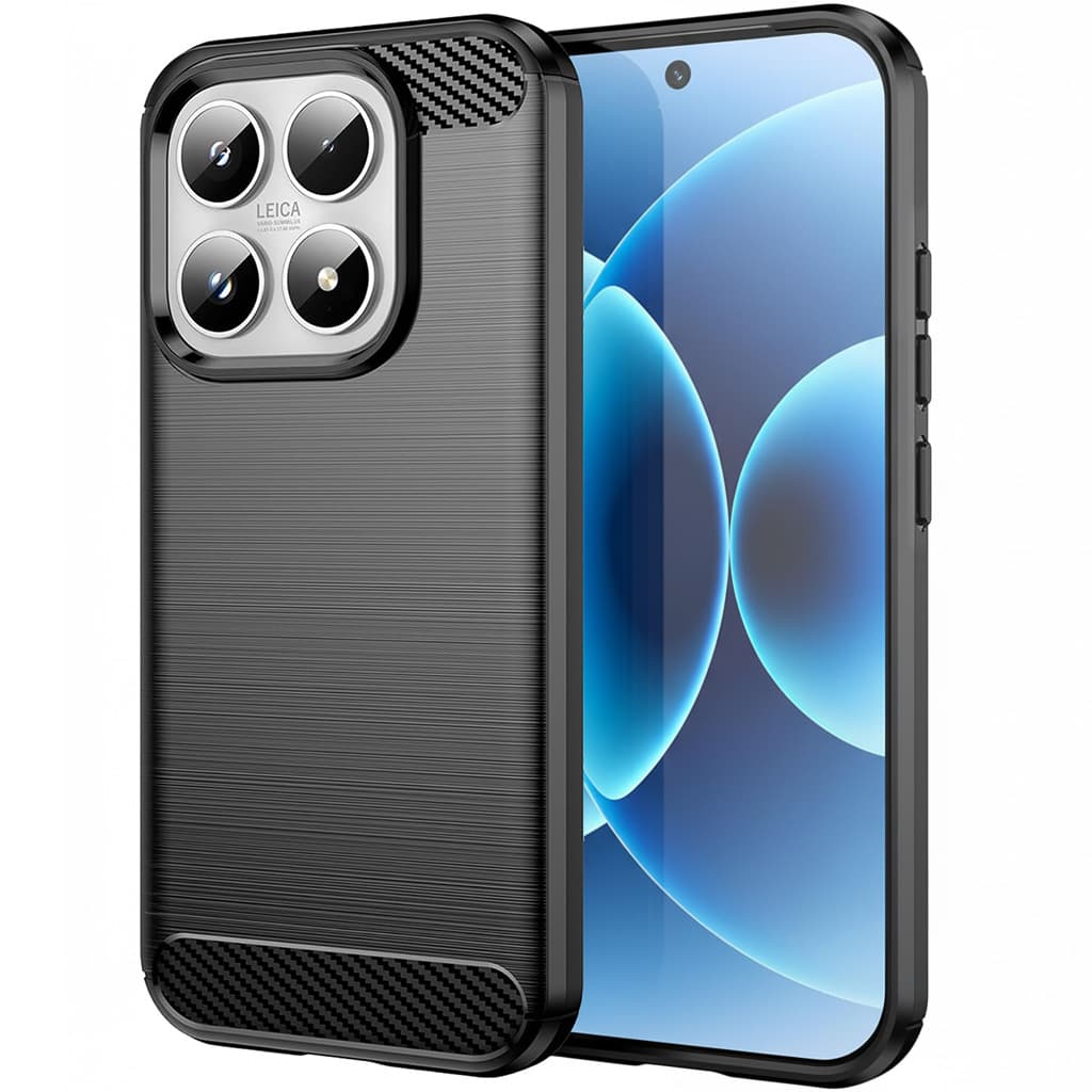 Techsuit - karbonový silikon - Xiaomi 17 - černá - náhled 1