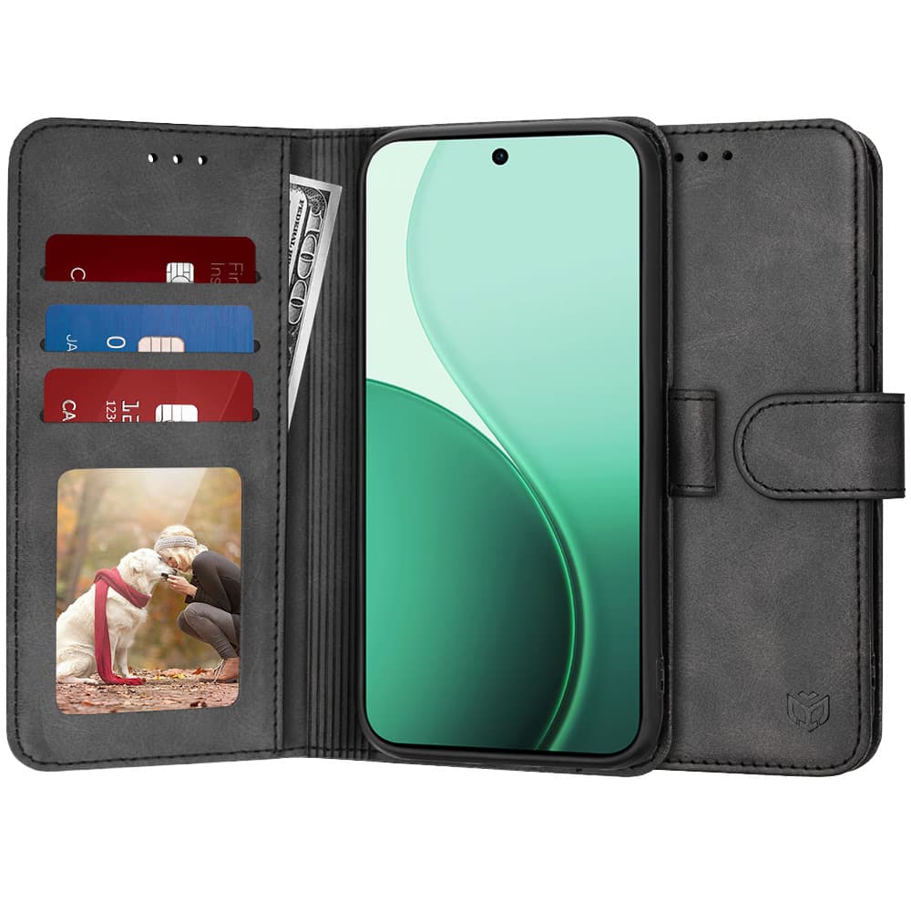 Techsuit – pouzdro typu kniha – Oppo Reno14 – černé - náhled 1