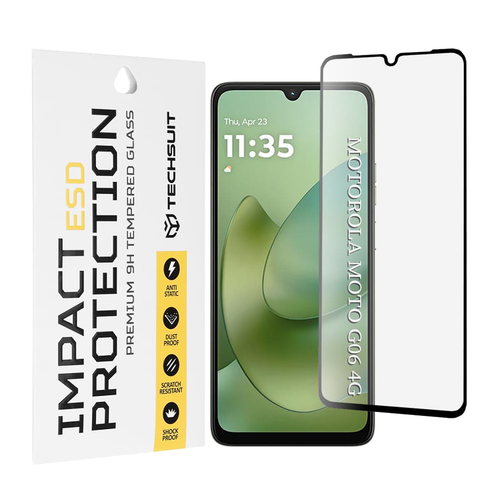 Techsuit - ESD sklo - Motorola Moto G06 / Moto G06 Power - černé - náhled 1