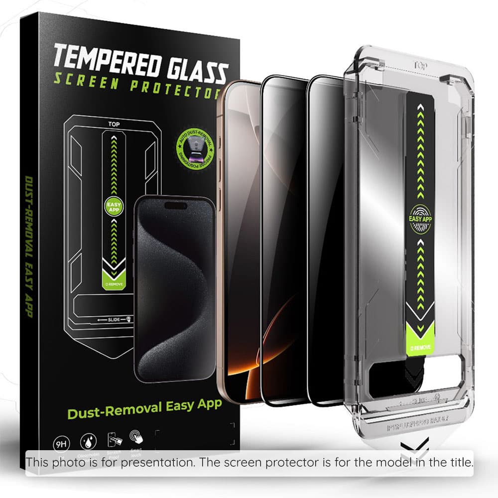 Techsuit - [kompatibilní s odemykáním otiskem prstu] TitanGlass CrystalHD - Samsung Galaxy S25 FE - Privacy