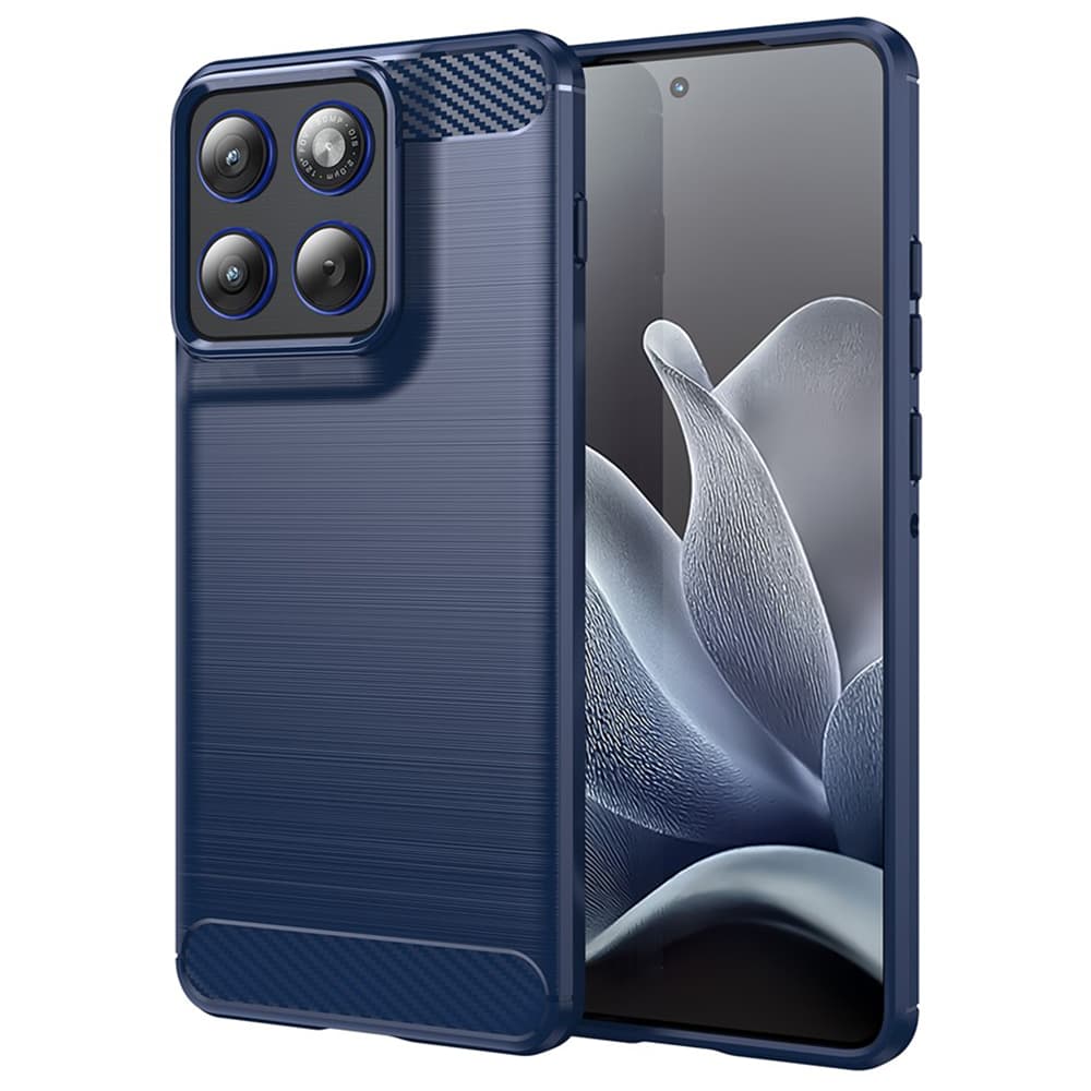 Techsuit - karbonový silikon - Motorola Edge 70 - modrý - náhled 1