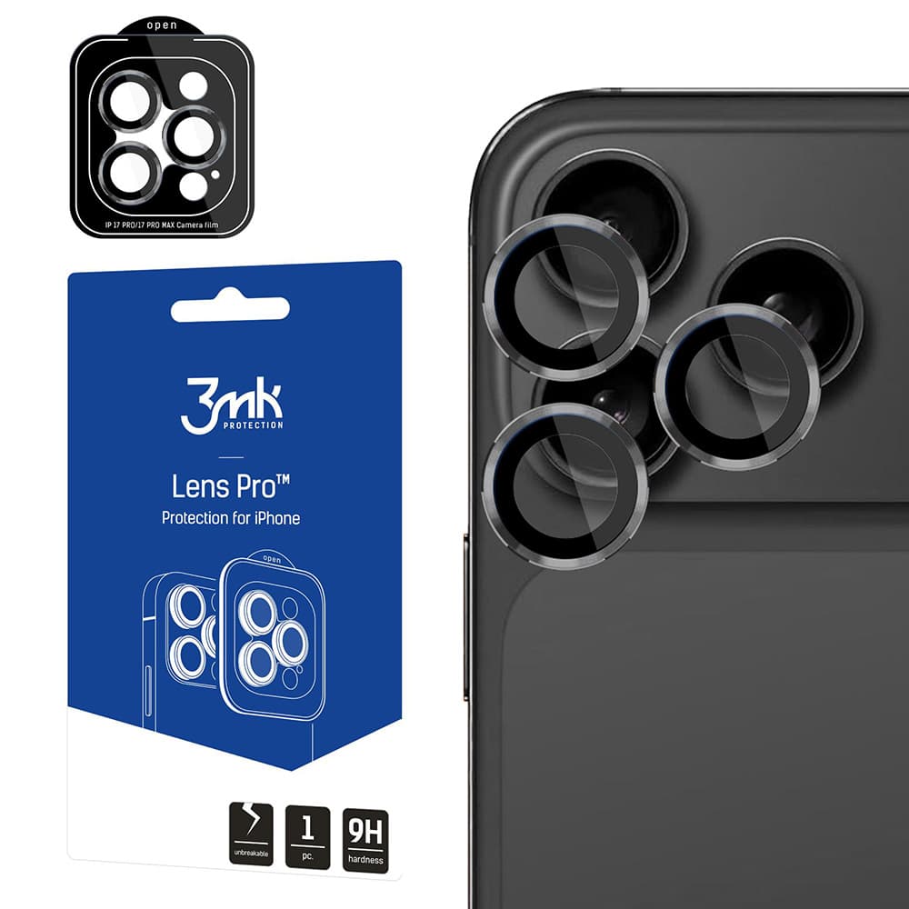 3mk - Lens Protection Pro - iPhone 17 Pro / iPhone 17 Pro Max - Titanium Gray - náhled 1