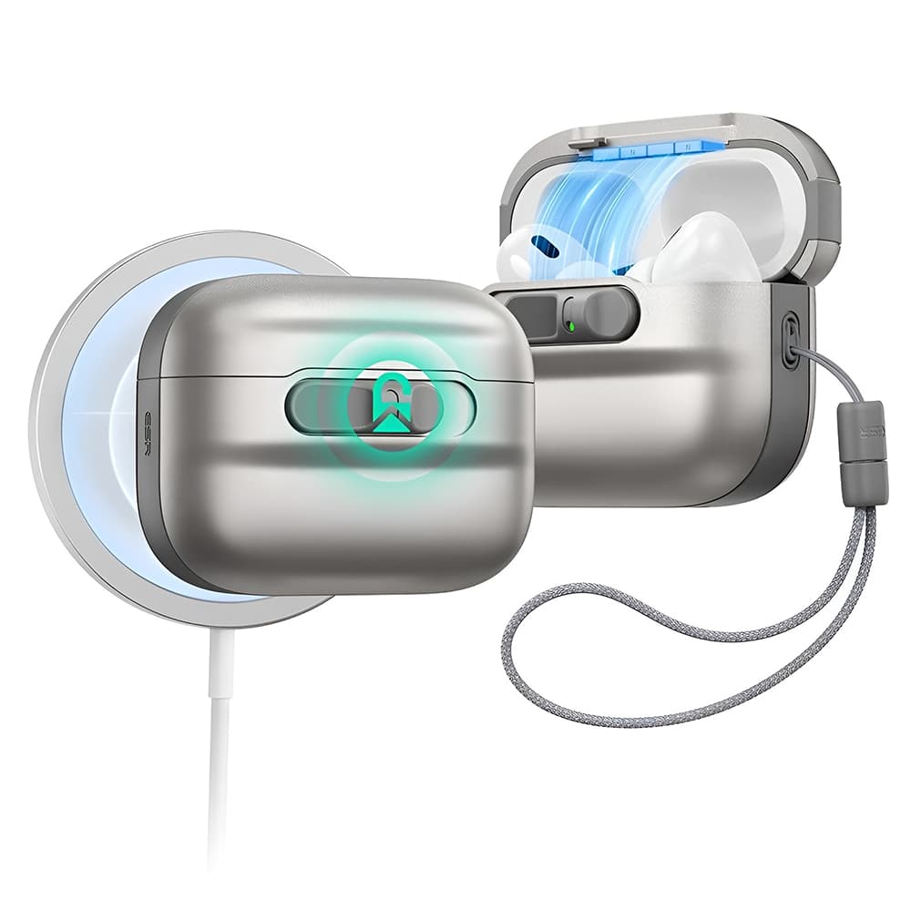 ESR - Pulse Magnetic FlickLock - Apple AirPods Pro 3 - titan - náhled 1