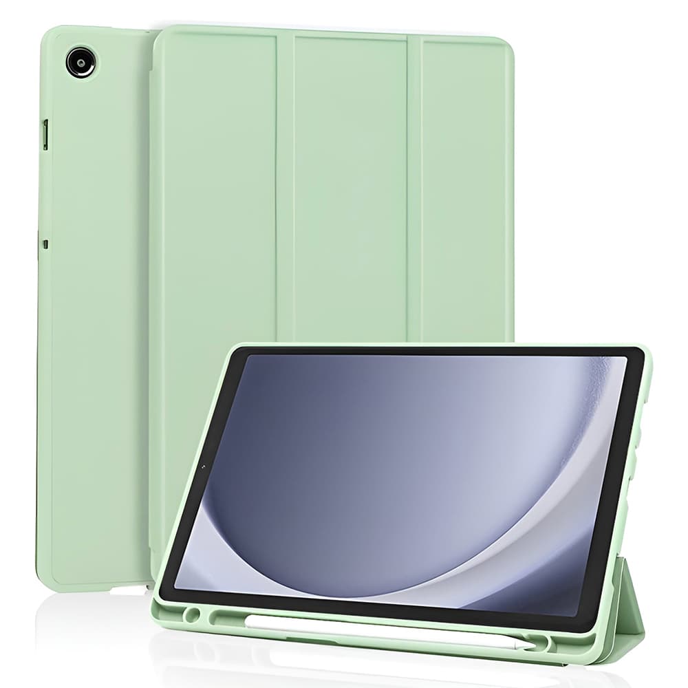 Techsuit - Flex Trifold (s držákem na tužku) - Samsung Galaxy Tab A11 / A9 - Matcha Green - náhled 1