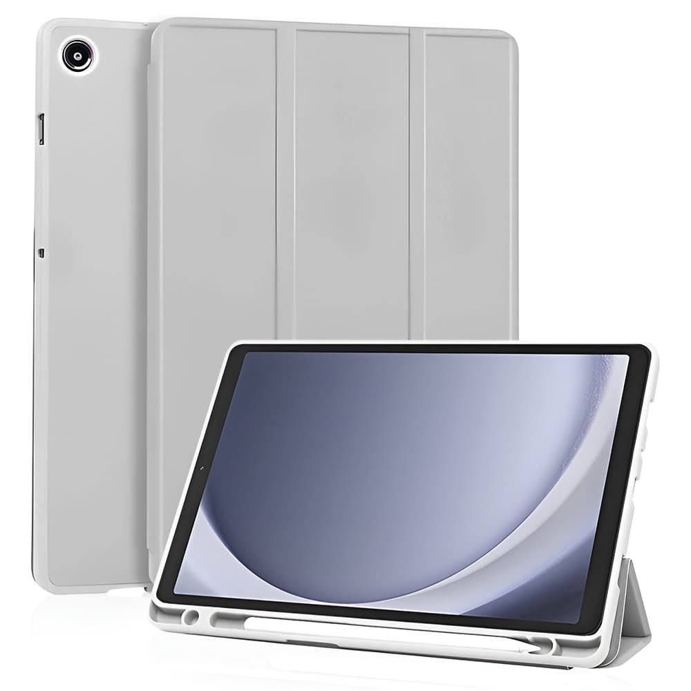 Techsuit - Flex Trifold (s držákem na tužku) - Samsung Galaxy Tab A11 / A9 - šedá - náhled 1