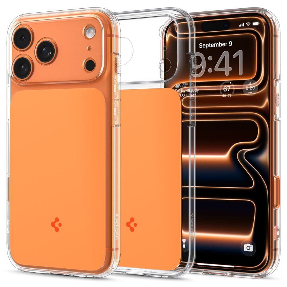 Spigen - Ultra Hybrid T MagSafe - iPhone 17 Pro - lesklá oranžová - náhled 1