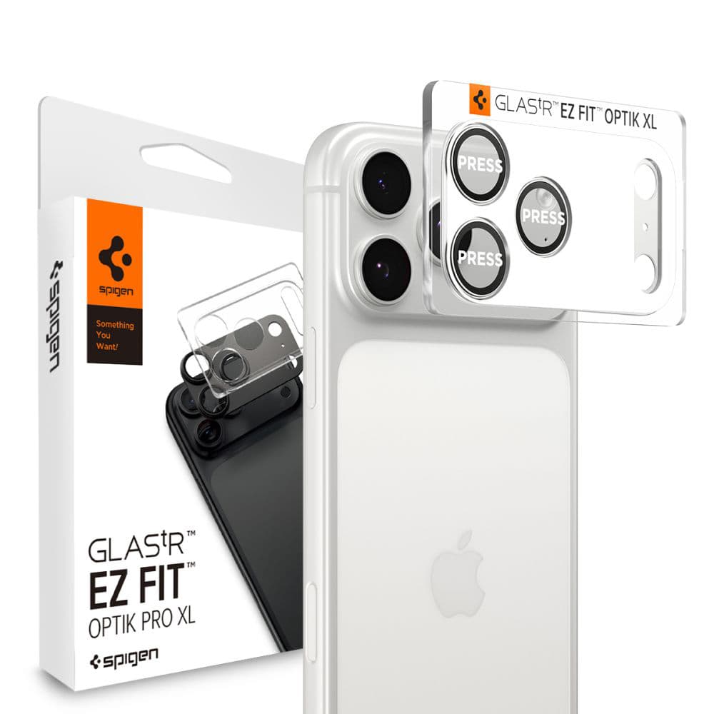Spigen - Optik.tR EZ Fit Pro XL sklo fotoaparátu - iPhone 17 Pro - Silver - náhled 1