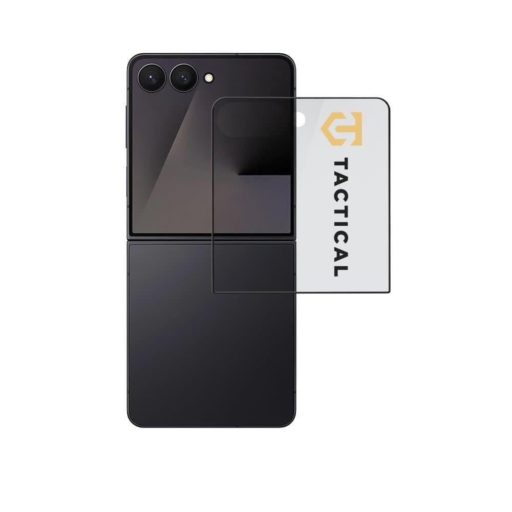 Tvrzené sklo Tactical Glass Shield 5D (Vnější) pro Samsung Galaxy Z Flip 7 Black - náhled 1