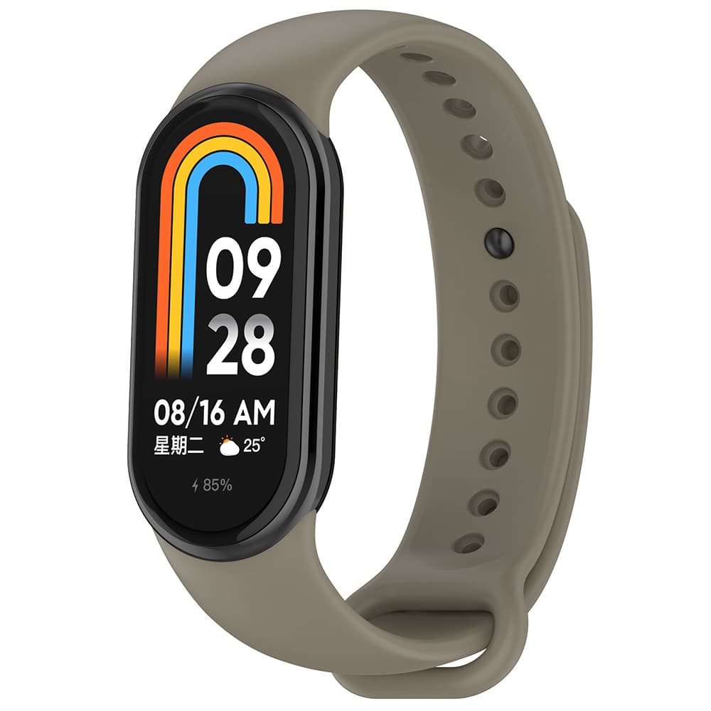 Techsuit - řemínek k hodinkám (W014) - Xiaomi Mi Band 8 / 8 NFC / 9 / 9 NFC / 10 - náhradní šedý - náhled 1