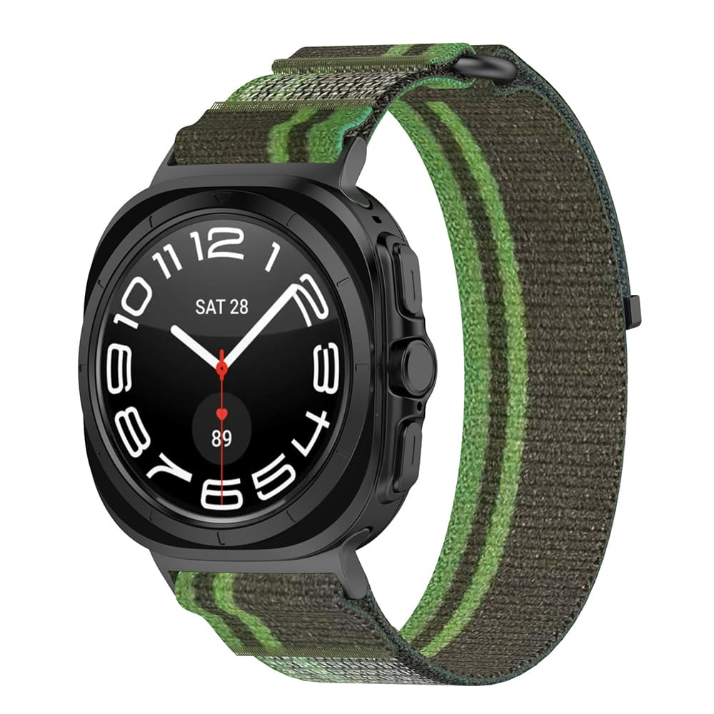 Techsuit - řemínek k hodinkám (W054) - Samsung Galaxy Watch Ultra 47mm / Watch Ultra 2 - tmavě zelená / šedá - náhled 1