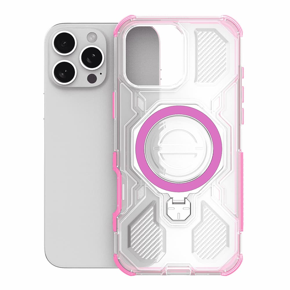 Techsuit – Carbon Shield PRO – Xiaomi 15T – růžový průhledný