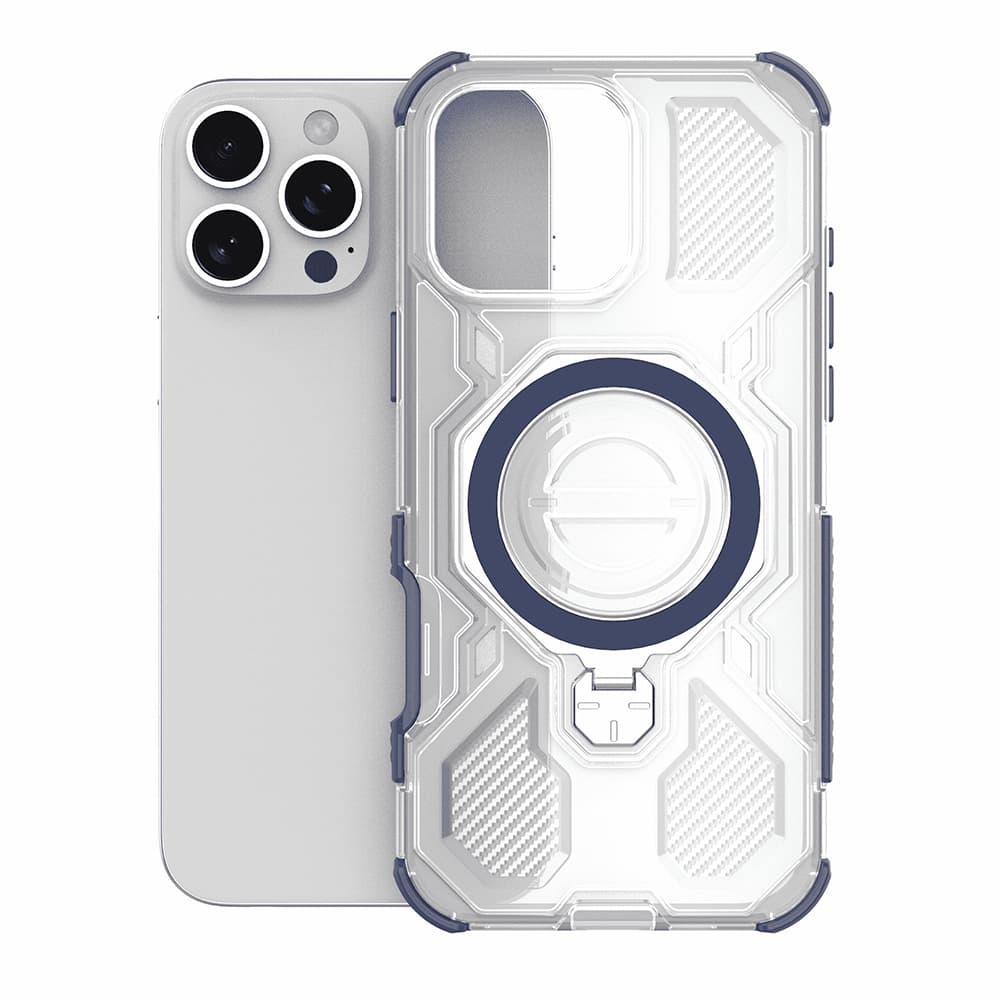 Techsuit – Carbon Shield PRO – Xiaomi 15T – modrý průhledný