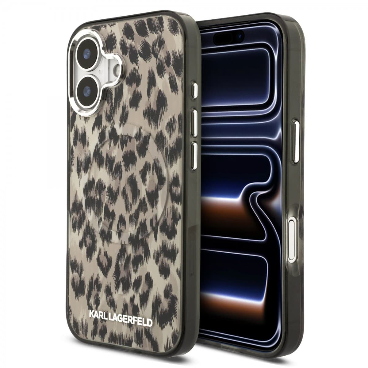 Zadní kryt Karl Lagerfeld IML Leopard MagSafe pro iPhone 17 Brown - náhled 1