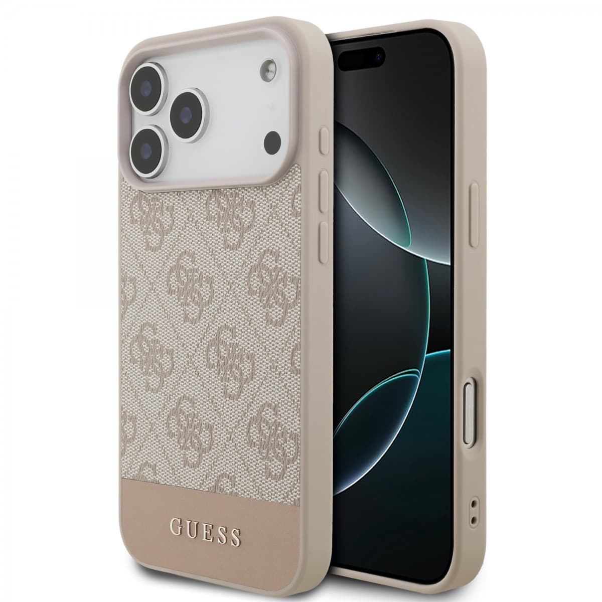 Zadní kryt Guess PU 4G Stripe pro iPhone 17 Pro Max Pink - náhled 1